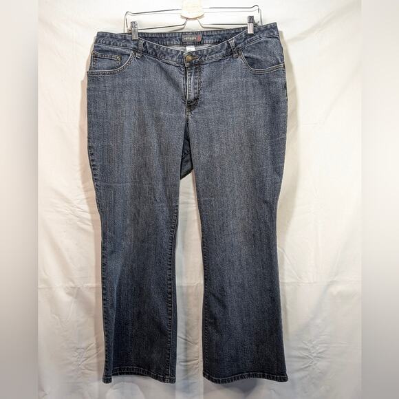Lane Bryant Venezia High Rise Flare Stretch Denim Jeans Y2K Stone Wash 2X 22W P - Picture 4 of 13